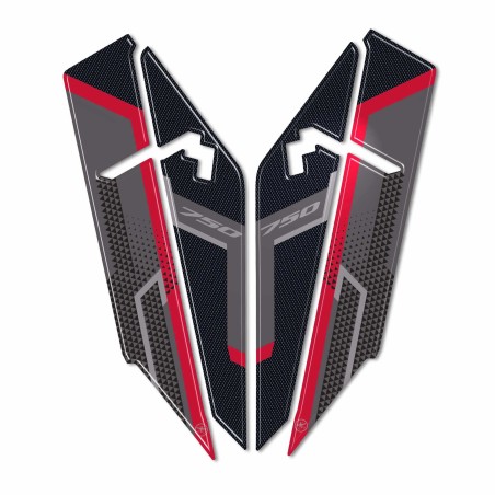 Adesivi 3D protezioni parasteli parafango compatibili con Honda Transalp 2023