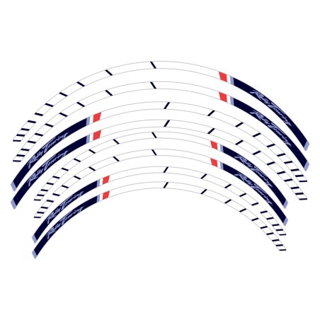 Adhesive stripes motorbike wheel rim kit compatible with Honda Transalp XL750 2023