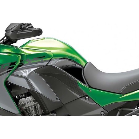 2 ADHESIVES DE PROTECTION LATERALE 3D GEL compatibles moto KAWASAKI VERSYS 1000 - Transparent