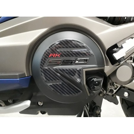 2 Adesivi Protezione Carter Resinati Compatibile Scooter Kymco Ak 550 2017-2022