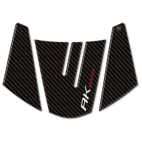 Pegatina Cola Resina Compatible Scooter Kymco Ak 550 2017-2022 Carbon Look 2