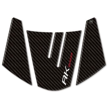 Pegatina Cola Resina Compatible Scooter Kymco Ak 550 2017-2022 Carbon Look