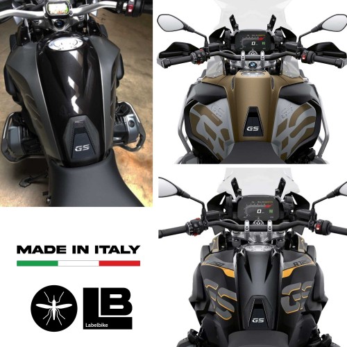 Resin-coated 3D TANK PROTECTION ADHESIVE compatible for BMW GS R1200-R1250 motorbike 2