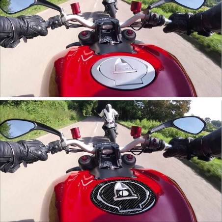 Adesivo 3D Protezione Tappo Serbatoio compatibile con moto Ducati Streetfighter