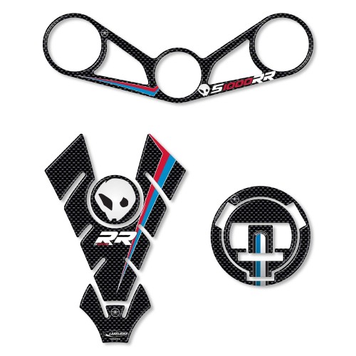 S1000 RR KIT 3 3D PROTECTION STICKERS COMPATIBLE WITH BMW S1000RR 2009-2011 MOTORBIKES