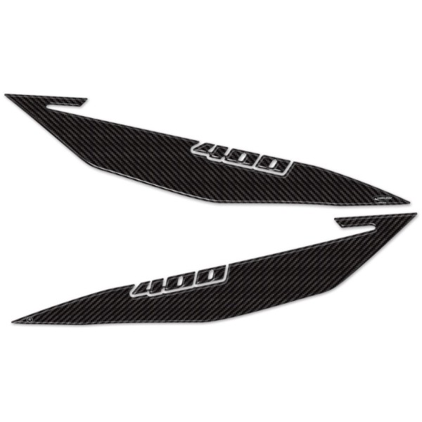 2 PROTEZIONI gel 3D PIEDI PASSEGGERO compatibili per SUZUKI BURGMAN 400 2017-2023