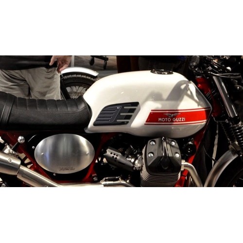 2 protections latérales de genoux compatibles 3D pour MOTO GUZZI V7 NEUF