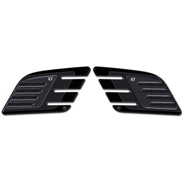 2 SEITENKNIEGELSCHÜTZEN 3D kompatibel für MOTO GUZZI V7 NEU