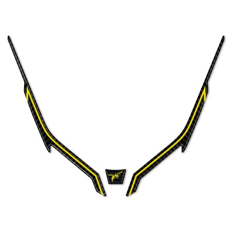 Adhesivo 3D de protección frontal de moto compatible con Honda Hornet 2023-2024