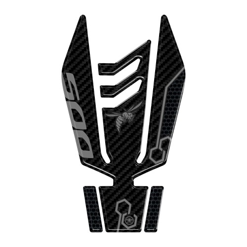 Protector de depósito de moto adhesivo 3D compatible con Honda Hornet 500 2024