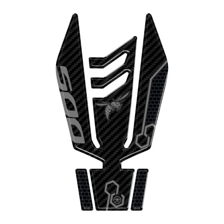 Protector de depósito de moto adhesivo 3D compatible con Honda Hornet 500 2024