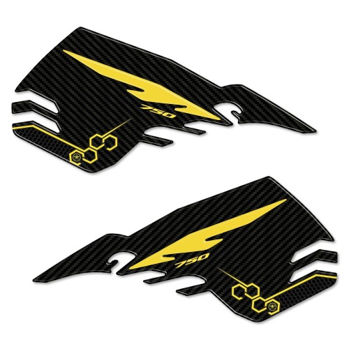 Adesivi 3D Protezioni laterali serbatoio moto compatibile con Honda Hornet 2023-2024