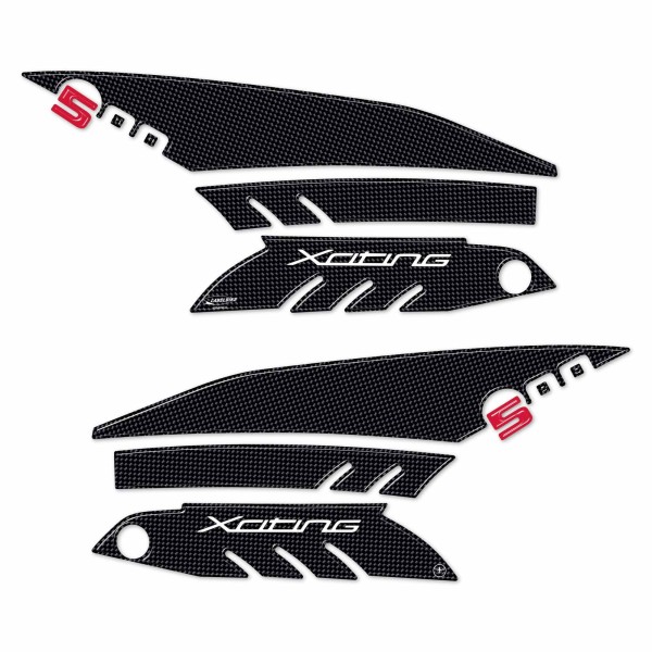 KIT BOOMERANG 3D ADHESIVES für Scooter XCITING 500 KYMCO-kompatible PROTECTIONS