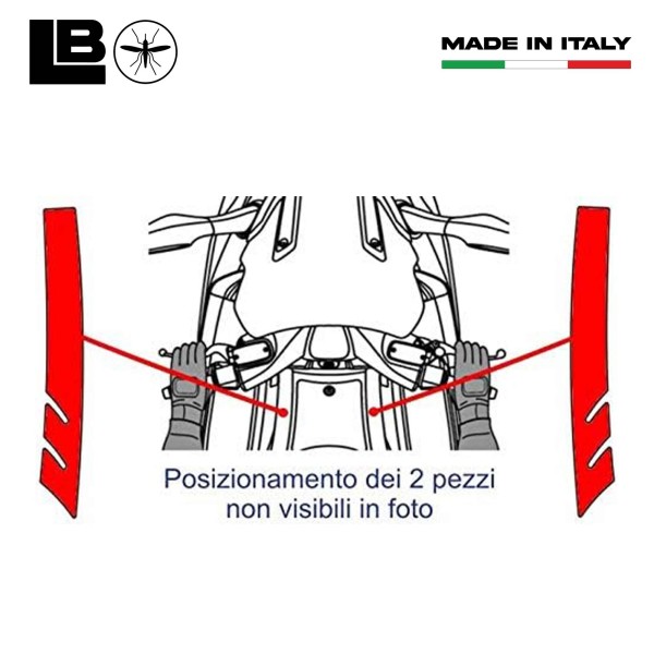 KIT BOOMERANG 3D ADHESIVES pour Scooter XCITING 500 KYMCO compatible PROTECTIONS