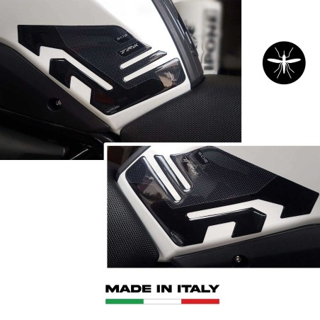 2 PROTEZIONI LATERALI SERBATOIO in GEL 3D compatibili per moto BENELLI TRK 502