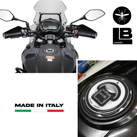 ADESIVO RESINATO GEL TAPPO SERBATOIO compatibile per moto BENELLI TRK 502 Bianco