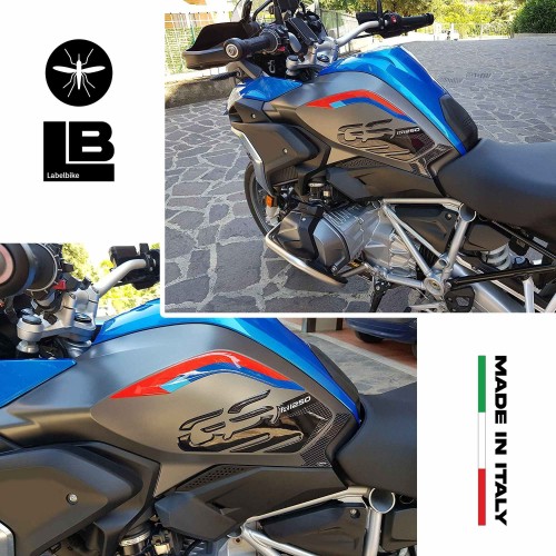 2 ADHESIVES 3D gel RALLY SIDE PROTECTIONS compatibles pour BMW GS R1250 MOTORBIKE 2