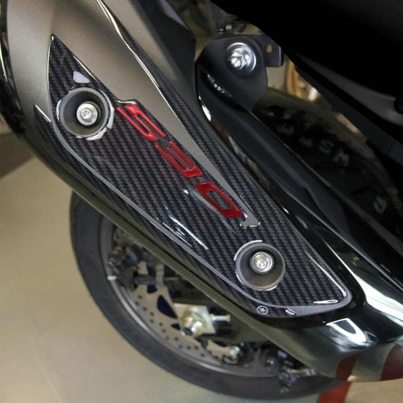 ADHESIVE 3D PROTECTION MARKETS 530 EXHAUST compatible for YAMAHA TMAX 2017-2019