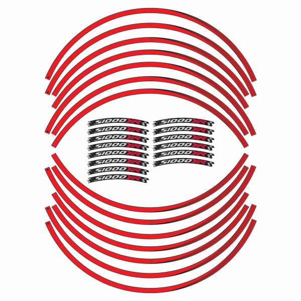 ADHESIVE STRIPS kompatibel mit BMW S1000 XR MOTO Aufkleber 17' Tuning Felgen