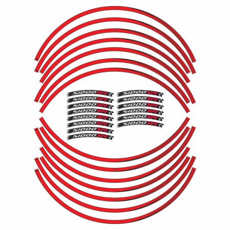 ADHESIVE STRIPS kompatibel mit BMW S1000 XR MOTO Aufkleber 17' Tuning Felgen