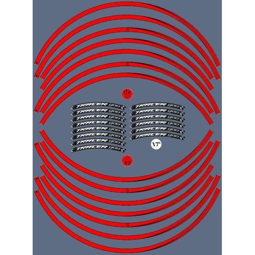 ADHESIVE STRIPES kompatibel mit YAMAHA TRACER 900 MOTO 17' RIM Aufkleber Tuning 2
