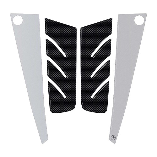 Resin 3D carbon-ergal FRONT PEDESTAL ADHESIVE for YAMAHA Tmax 530 2012-2016