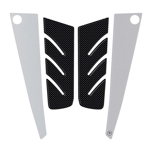 Resin 3D carbon-ergal FRONT PEDESTAL ADHESIVE for YAMAHA Tmax 530 2012-2016