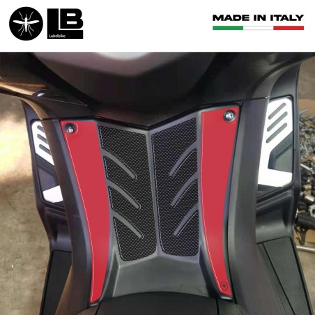 ADESIVO Resinato 3D carbonio-ergal PEDANA ANTERIORE Sticker per YAMAHA Tmax 530 2012-2016
