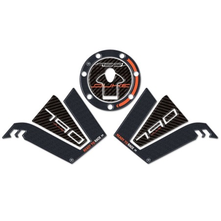 juego de 3 pegatinas de gel 3D protectores de depósito compatibles para motos KTM 790 DUKE