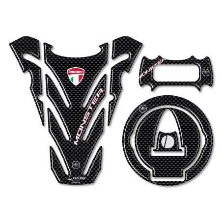 ESCLUSIVO KIT ADESIVI in RESINA 3D compatibili MOTO DUCATI MONSTER 696 796 1096