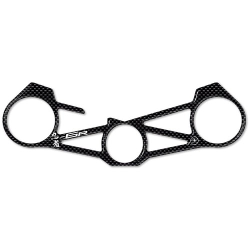 PROTEZIONE gel 3D PIASTRA FORCELLA compatibile per MOTO KAWASAKI ZX-6R 2012-2016