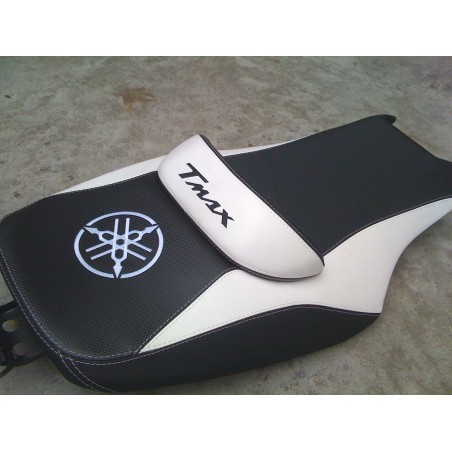 KIT COUVERTURE DE SELLE SADDLE WHITE TUNING x MOTORBIKE YAMAHA TMAX T MAX 500-530