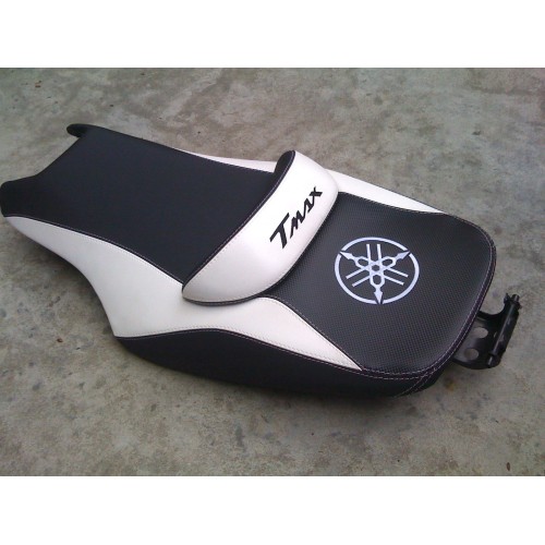 KIT COUVERTURE DE SELLE SADDLE WHITE TUNING x MOTORBIKE YAMAHA TMAX T MAX 500-530 2