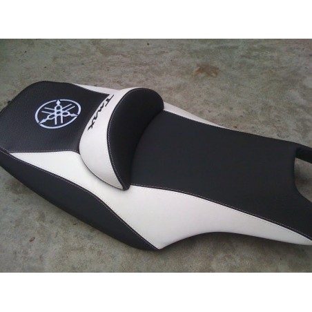 KIT RIVESTIMENTO SELLA coprisella BIANCO TUNING x MOTO YAMAHA TMAX T MAX 500-530