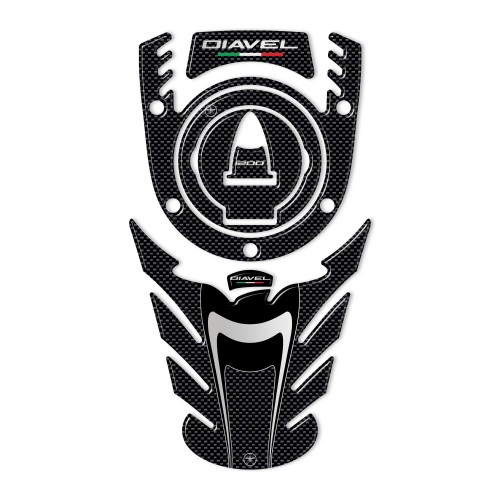 KIT 3D GEL ADHESIVES TANKSCHUTZ kompatibel für MOTORRAD DUCATI DIAVEL