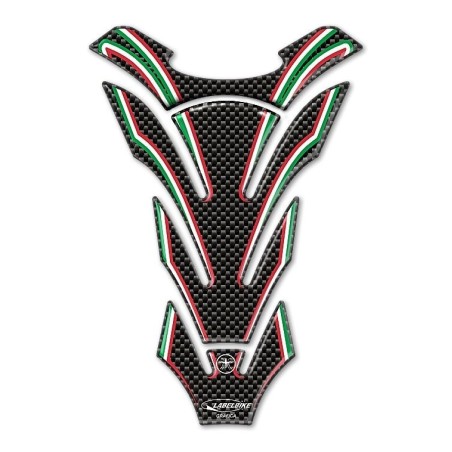 RESINA CARBONO RESINA CARBONO TANQUE PARASTERS BANDERA ITALIANA MOTO