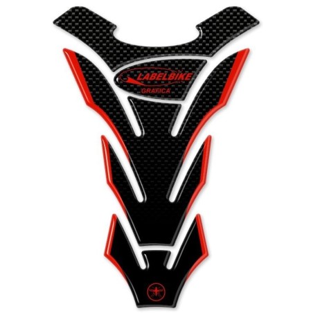 LABELBIKE TANK PROTECTOR 3D CARBON LOOK RESIN MOTORBIKE TANK STICKERS