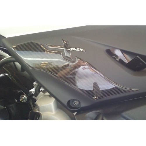 2 ADHESIVOS DE PROTECCIÓN DE PIES 3D compatibles para scooter X MAX YAMAHA XMAX 300