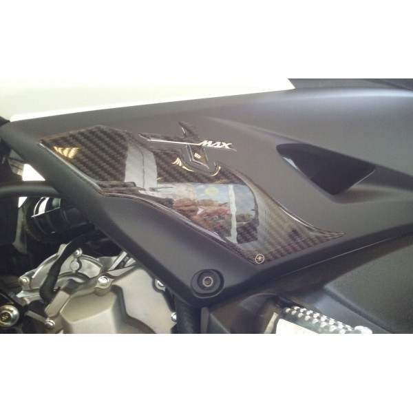 2 ADHESIVES DE PROTECTION DES PIEDS 3D compatibles avec le scooter X MAX YAMAHA XMAX 300