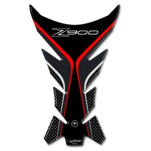 Protector depósito 3D GEL compatible para MOTO KAWASAKI Z900 Rojo 2
