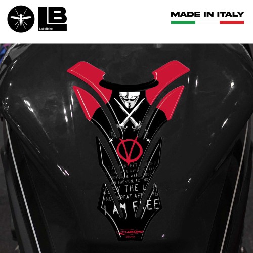 IMPERDIBLE V FOR VENDETTA RESIN 3D RESIN MOTORCYCLE TANK ADHESIVES 2