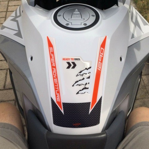Gel adhésif 3D Protège réservoir moto compatible avec Ktm 1290 Super Adventure S-T-R