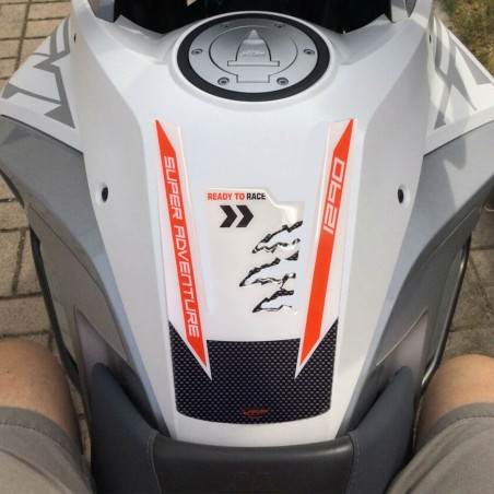 Paraserbatoio Moto Adesivo Gel 3D compatibile con Ktm 1290 Super Adventure S-T-R