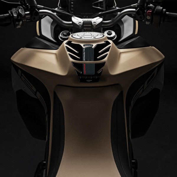 Protecteur de réservoir en résine gel 3D compatible avec les motos Ducati Multistrada 1260 Enduro