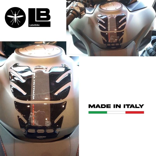 Harz-Gel-3D-Tankschutz kompatibel mit Ducati Multistrada 1260 Enduro-Bikes