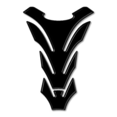 NEUTRAL BLACK TANK PROTECTOR 3D RESIN MOTORBIKE TANK STICKERS