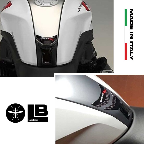 ADESIVO in gel 3D CARBONIO PROTEZIONE SERBATOIO compatibile per MOTO BMW R1200RS