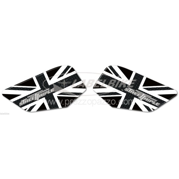 2 3D KNEEL PROTECTIONS kompatibel für Triumph Street Triple Motorräder