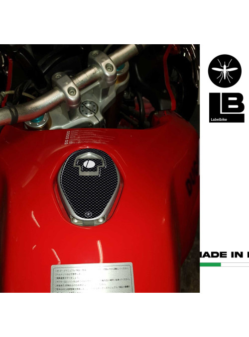TAPPO SERBATOIO ADESIVI in 3D per MOTO DUCATI MULTISTRADA 1000-1100 Carbon Look 2