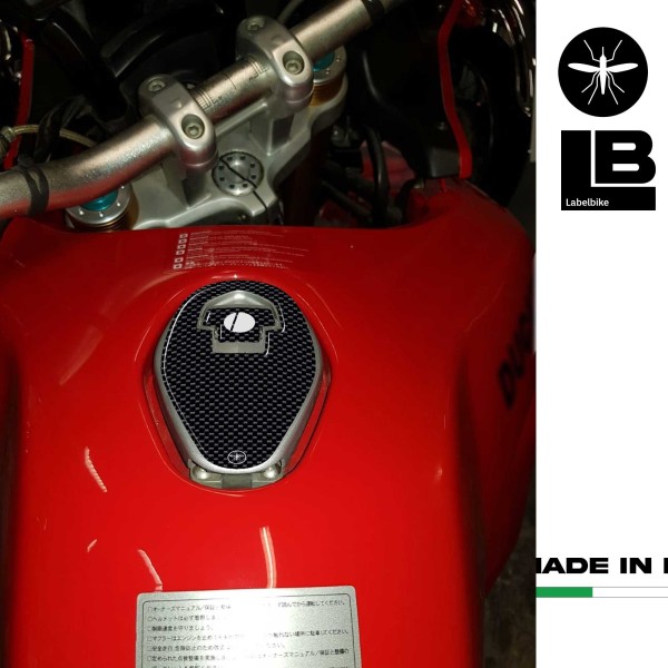 TAPPO SERBATOIO ADESIVI in 3D per MOTO DUCATI MULTISTRADA 1000-1100 Carbon Look